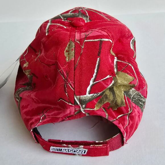 Nascar Jeff Gordon Hat #24 Red Pink Realtree Camo One Size Hendrick Racing Cap - Picture 5 of 10